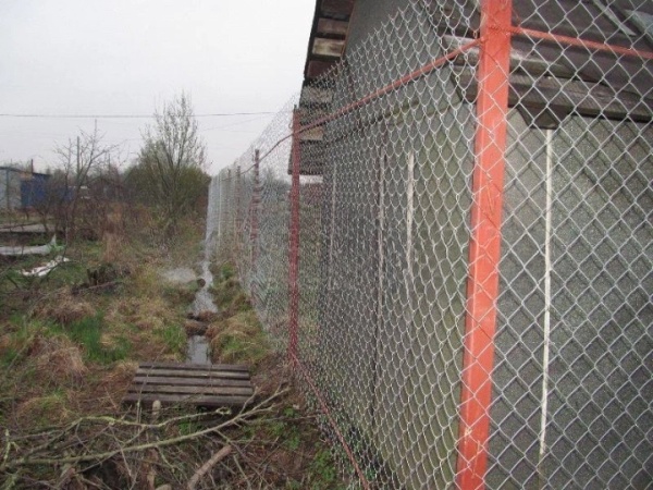 Забор из сетки рабицы Премиум 1,5 м